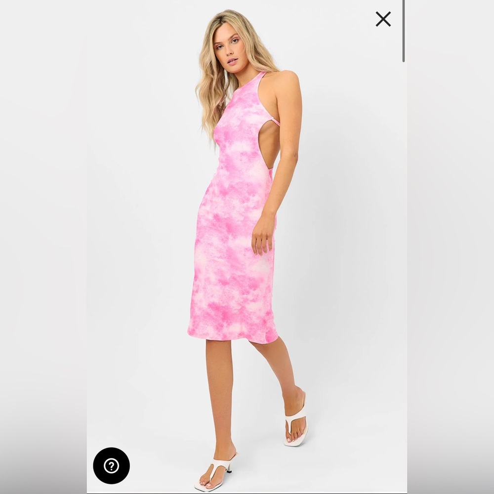 Frankie’s Bikinis Nicky Terry High Neck Dress Medium